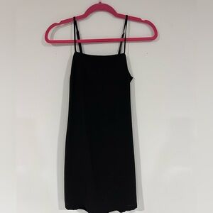 Lulus Black Spaghetti Strap Dress with bow on the back